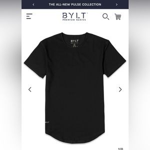 BYLT Men’s Premium Drop-Cut Lux T-Shirt. Size L. NWT! Set of 2 black shirts